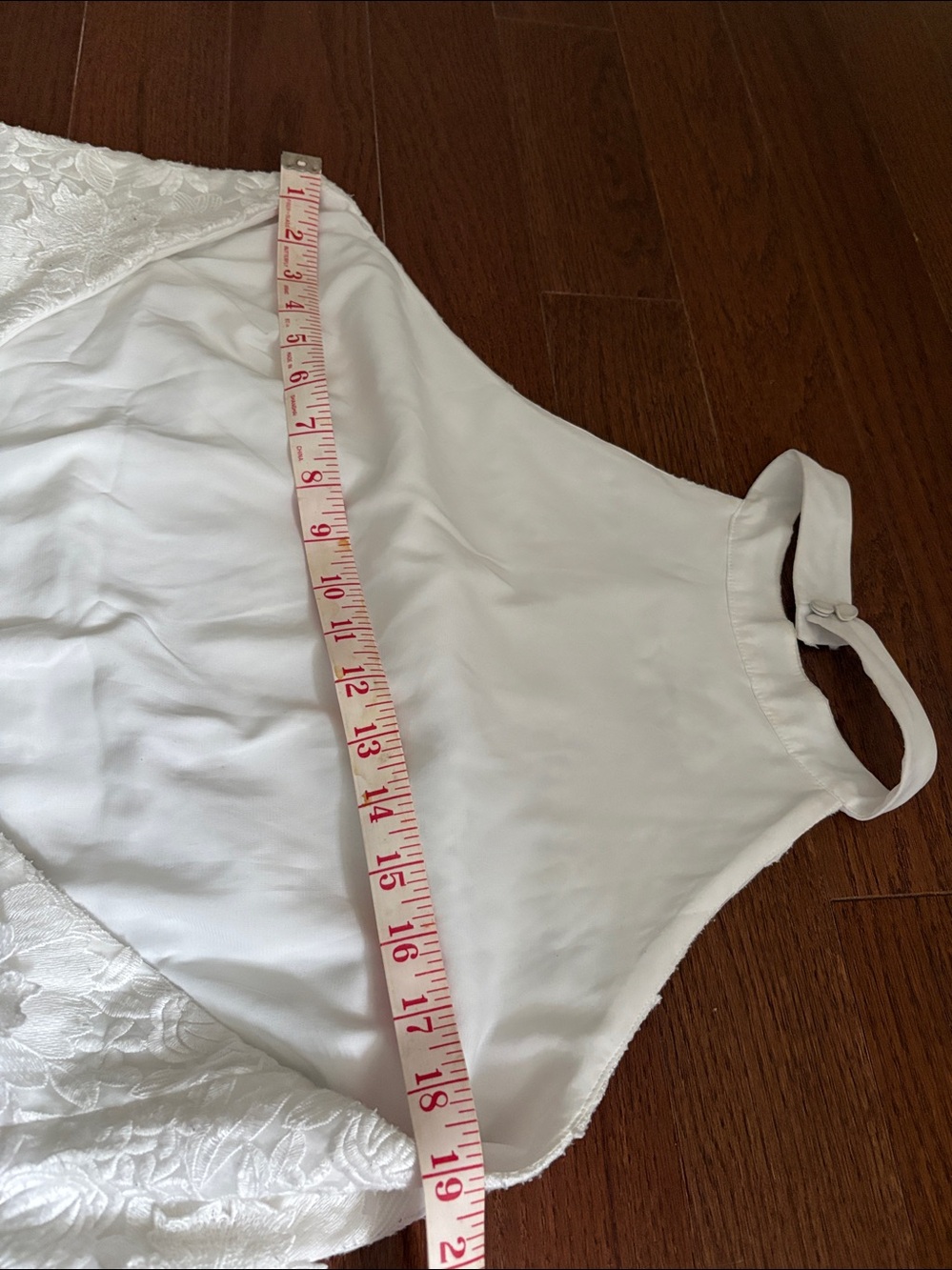 NWT Abercrombie & Fitch White Lace Appliqué Detail Dress - Picture 11 of 15